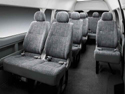 Interior seating of a Corporate Shuttle commuter bus
